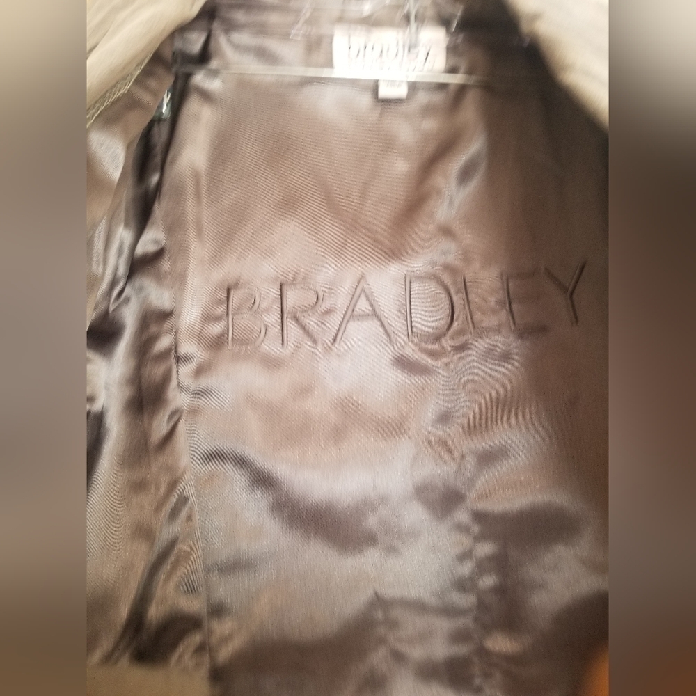 Bradley 100% Leather Blazer Style Jacket XS Gray. - Picture 2 of 5
